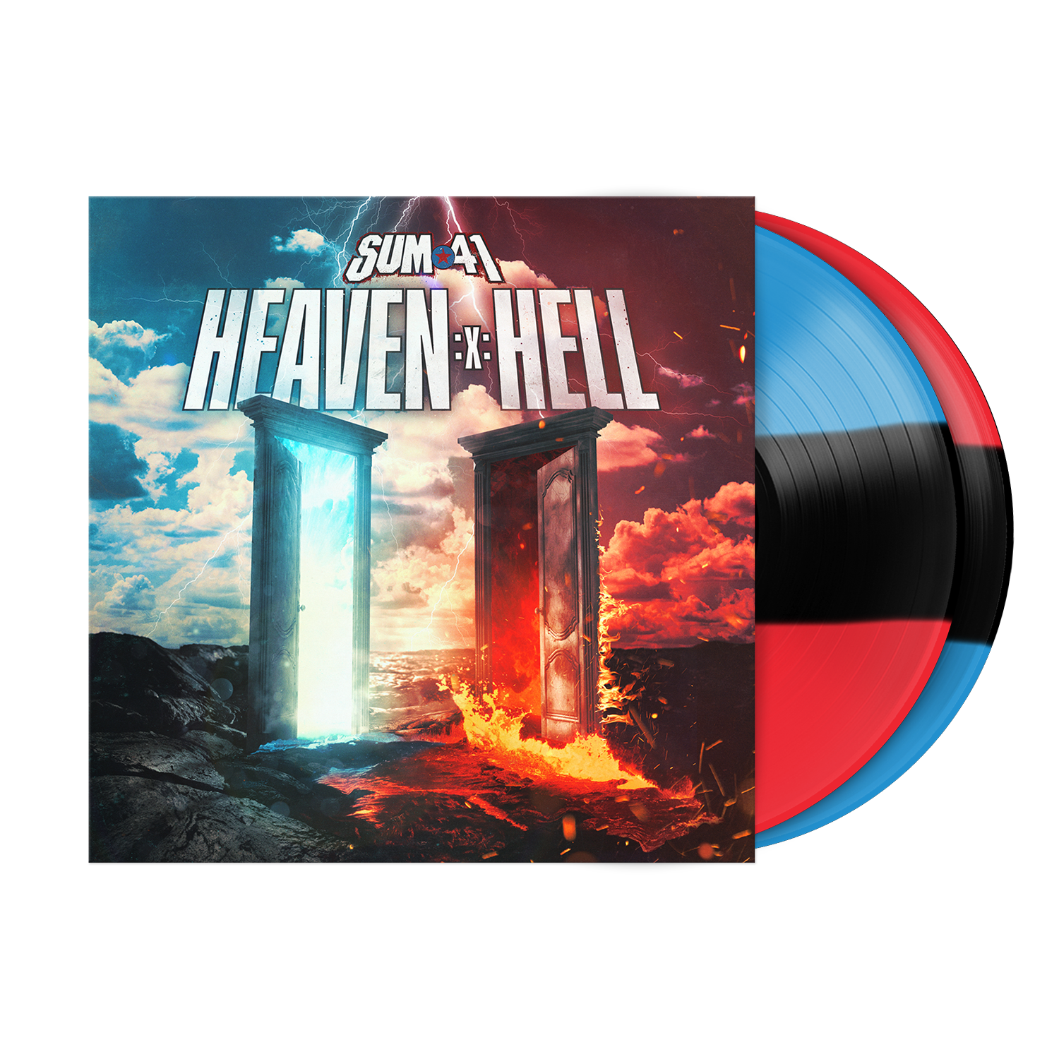 Sum 41 - 'Heaven :X: Hell' exclusive tri-stripes Vinyl LP