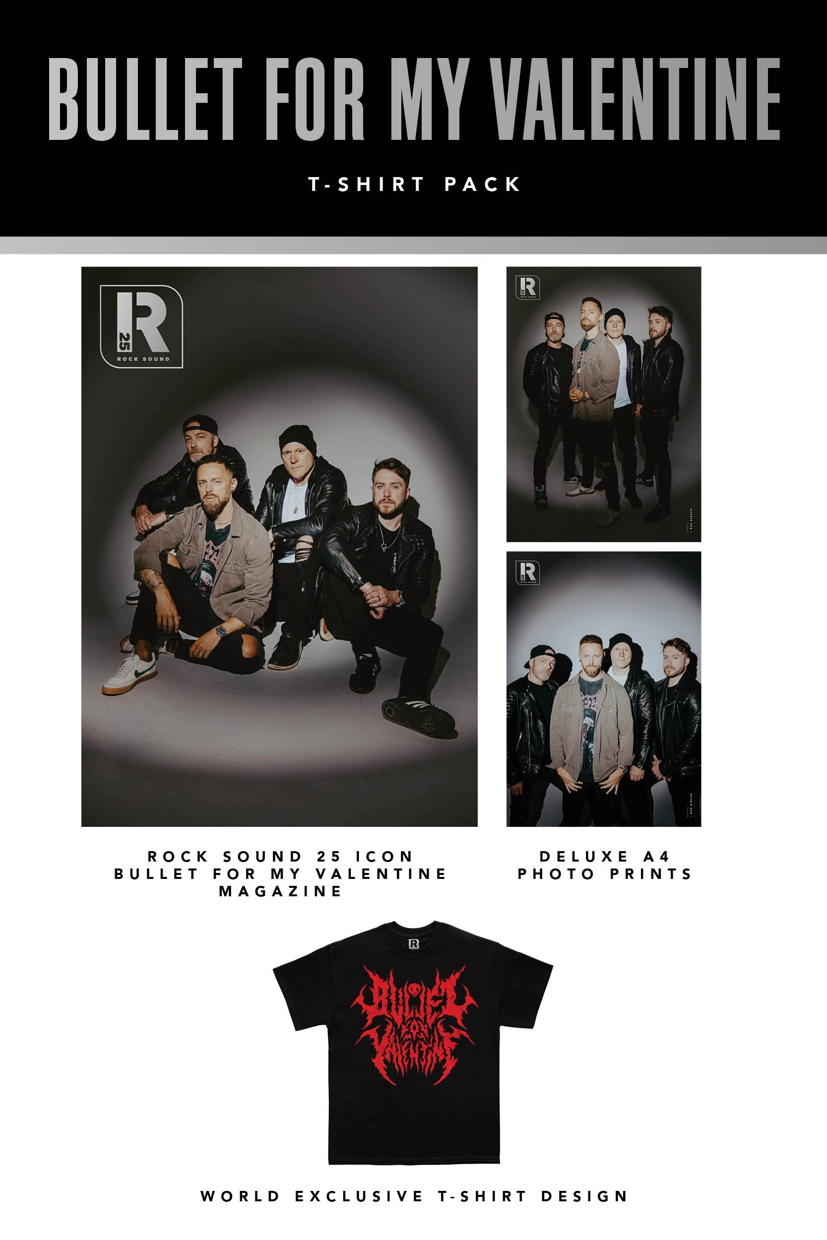 Rock Sound Issue 309 - Bullet For My Valentine T-Shirt Pack